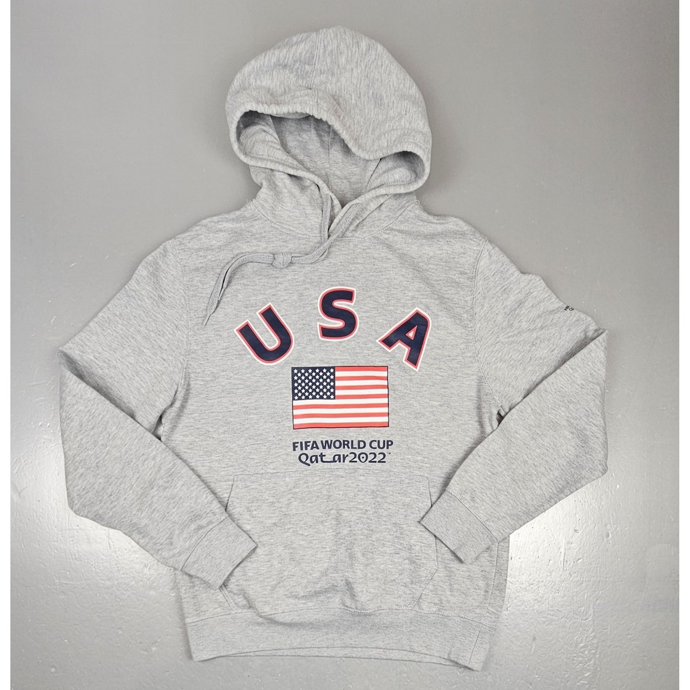 USA FIFA World Cup‎ Sweatshirt Adult Medium. Gray Qatar 2022 Soccer Sweatshirt.
